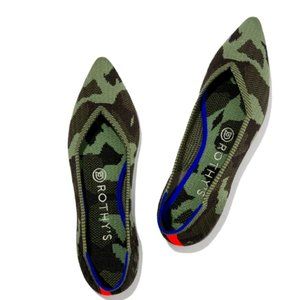 Rothy’s Camo "The Point" Slip-on Shoe